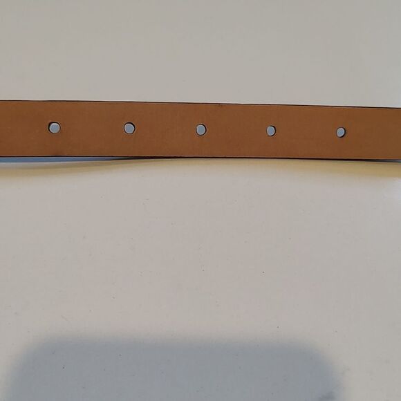 Bill Adler Studio Brown Leather Western Belt with Silver Golf Charms Vintage - Picture 9 of 11